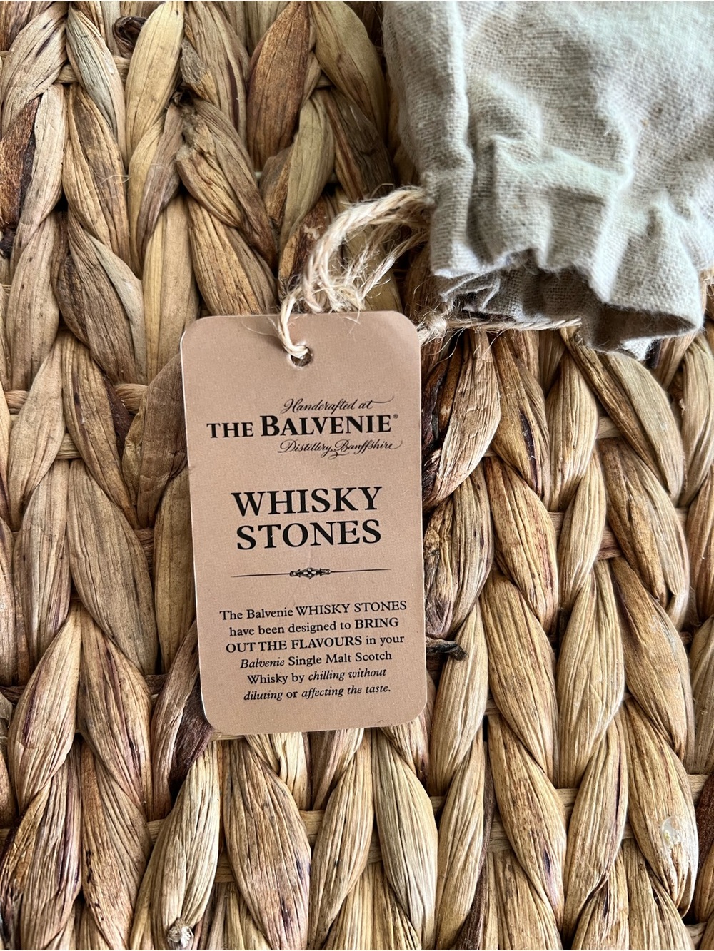 The Balvenie Branded Whiskey Chilling Stones Set in Gray and Black - Picture 2 of 3